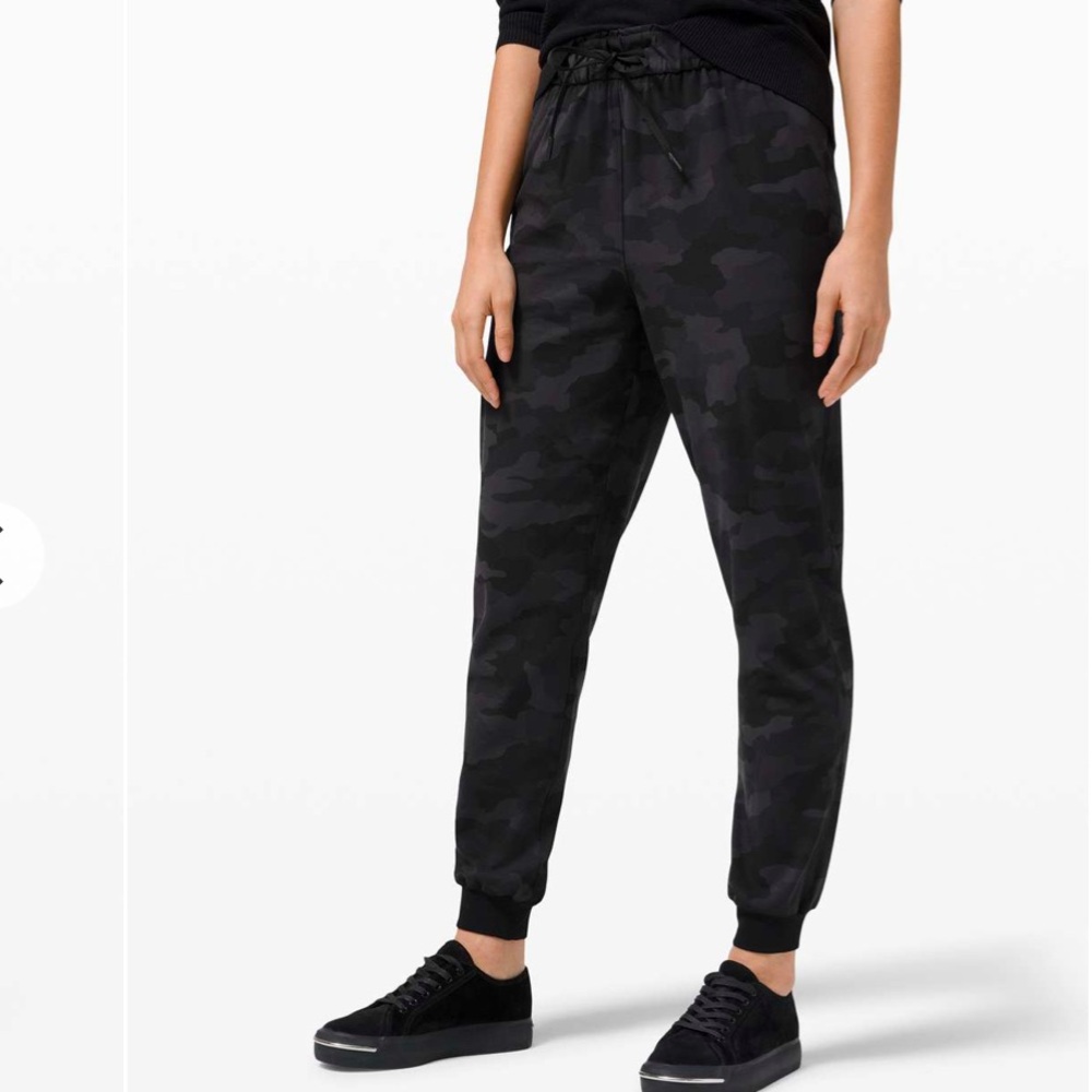 lululemon stretch high rise joggers camo 6